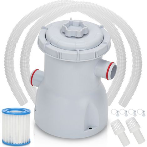 SWANEW Pompa filtro per piscina 1136 L/h 20W accessori 20Watt 19.5x14x14 cm (1/5)