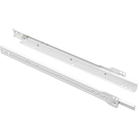 Drawer Slide 2 pcs White 350 mm Steel vidaXL