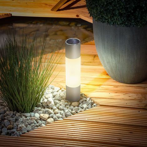 esotec Moderne Solar Standleuchte Pole Light 30 cm wetterfest outdoor 102616 (1/5)