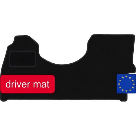 Bodenmatte, Luxus-Umrandung, langlebiges synthetisches Material, schwarz (1/5)