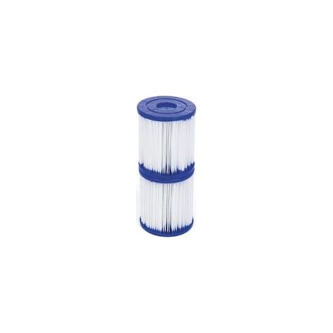 Bestway 58093 2er-Pack Filterkartuschen Typ I, Bestway 58093 Filterkartuschen Typ I, Poolfilterkartusche Typ I für Bestway Poolpumpe, Poolfilter Typ I zur Rohrreinigung (1/5)