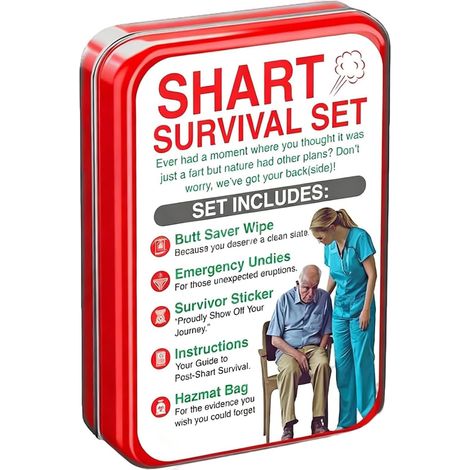 Kit de survie amusant et décalé, comprenant des accessoires de rechange, idéal pour les maris, les hommes, la famille, les amis, les adolescents et les adultes