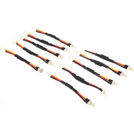 10PCS Cable de extensión con resistencia para reducir el ruido y la velocidad del ventilador de la PC, 3 pines, conector macho a hembra, edición 0703
