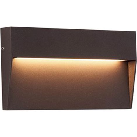 Segnapasso Rettangolare Moderno Geo Alluminio Caffè 6W Led 3000K (1/2)