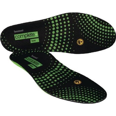 SECOSOL Einlegesohle SECOSOL® COMPLETE+ LOW Gr.43 schwarz/grün (1/3)