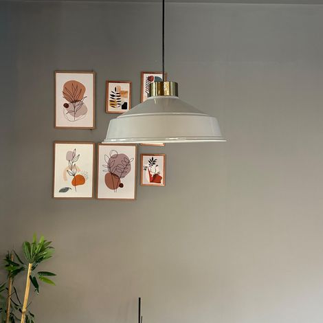 bamyum Asletl-35 Suspension Luminaire Rétro en Metal de 35 cm, Lustre de Salon Vintage, Éclairage de Plafond pour Chambre, Cuisine, Lampe Suspendue (1/5)