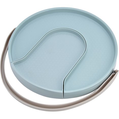 Tourniquet de Cuisine Anti-Dérapant, Organisateur à Roulettes pour Épices et Boissons, Rangement de Placard et Garde-Manger, Bleu (1/5)