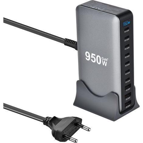 Chargeur PD au nitrure de gallium, adaptateur multifonction 10 ports, chargeur multiport 950 W(N94) (1/5)