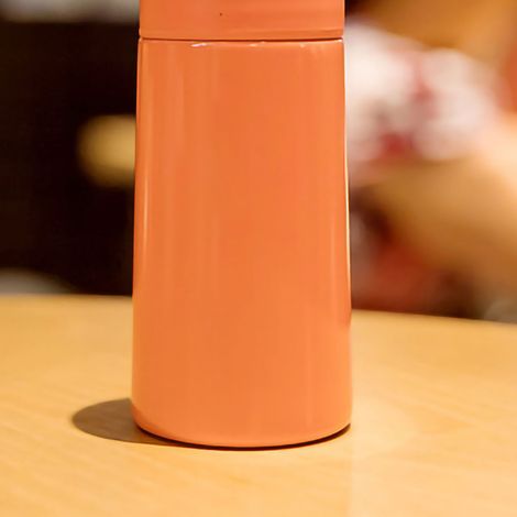 Tragbares Mini-Thermosbecher-Set, 150 ml, rot, mit Filter, niedliches, kompaktes Taschenformat, kleine isolierte Wasserflasche für Frauen (1/5)