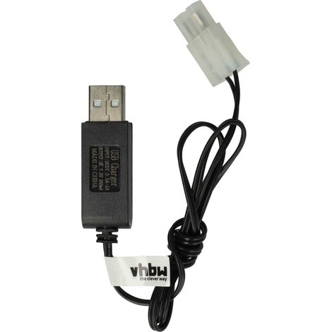 vhbw Charger compatible with Tamiya Plug for RC Batteries with Tamiya Connector, RC Model Construction Battery Packs - 60 cm 7.2 V