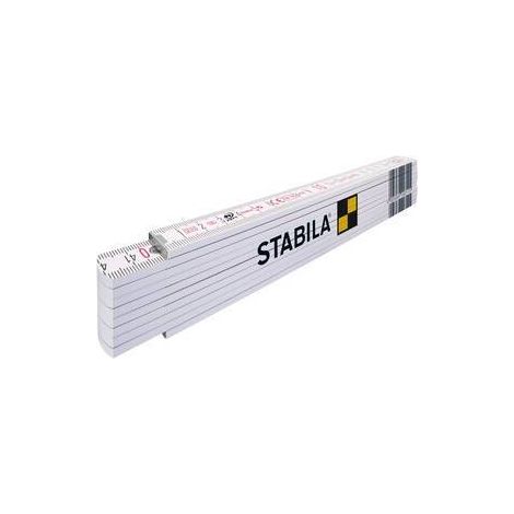 10 x DOPPIO METRO STABILA 1407 10 ASTE LEGNO BIANCO