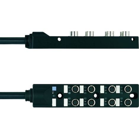 Escha 8I/OM8-3P2C-5/S370 8061796 Scatola sensore attuatore passiva Distributore M8 con filettatura in metallo 1 pz.
