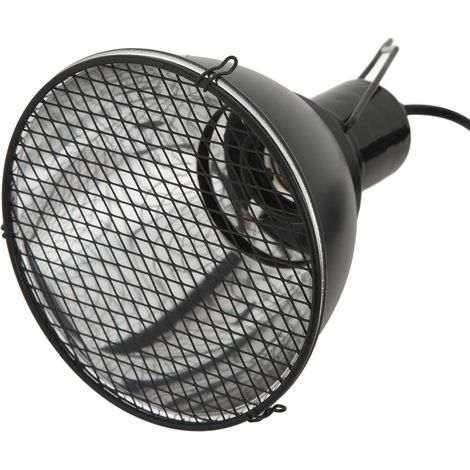 Lampe pour reptiles avec éclairage simulant une ampoule chauffante UVA/UVB, douille E27, prise US 120 V (1/5)