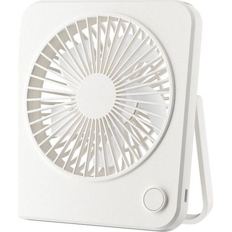 Mini ventilador de escritorio portátil y silencioso，ideal para dormitorios，la oficina o para viajar，Blanco (1/3)