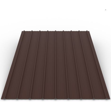 Plaque H10 Coloris  Brun chocolat MAT RAL 8017 Dimensions 2000x915x0.30 mm (1/5)