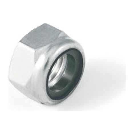M6 Nylon Insert Lock Nut Nyloc Type - Bright Zinc Plated (BZP) DIN985