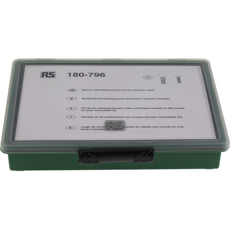 Kit de vis en Acier Inoxydable, 890 pièces, Vis auto taraudeuses, No. 10, No. 6, No. 8 ( Prix pour 1 Kit )