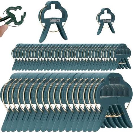 100 Pièces Clips de Support pour Plantes, Pinces à Plantes Réutilisable Attache Tomate, Planter Tomates Jardin(50 Grands et 50 Petits) - (1/5)