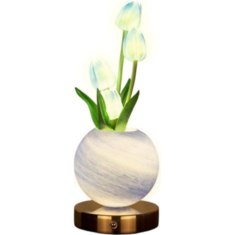 Veilleuse Fleur Lumineuse 3 Couleurs de Lumière Dimmable (1/5)