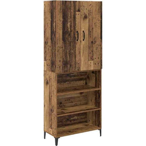 Maison Exclusive - Haut Armoire Bois Ancien 69,5 x 34 x 180 cm Bois d'ingénierie (1/5)