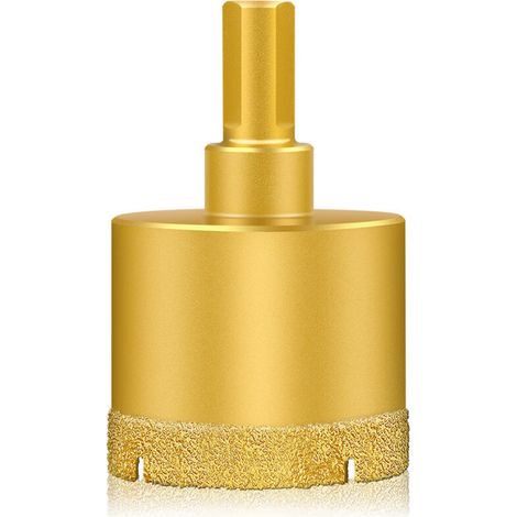 Diamond Hole Saw 60mm, Diamond Drill Bit with Central Guide Drill Bit, Tile Hole Saw with Diamond Surface Coating for Cutting Glass, Tiles, Ceramics, Marble, Limestone (1/5)