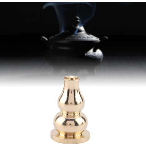 Brûleur d'encens en forme de gourde, idéal pour la décoration de la maison ou du bureau (cadeau). (1/5)