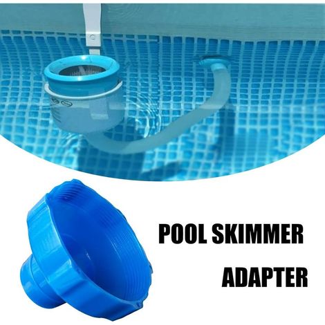 2pcs Adaptateur pour tuyau de skimmer, petit adaptateur de tuyau à tamis pour kit de skimmer de piscine hors sol (1/2)