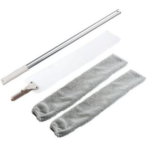 PA Ausziehbare Spaltreinigungsbürste, Staubbürste mit extra langem Griff, verstellbarer Wischmopp, Kehrreinigungs-Staubwedel für Betten mit hohen Decken (1/4)