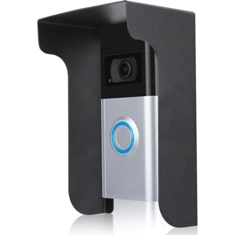 Protection contre la pluie pour sonnette vidéo, protection de sonnette support de sonnette vidéo résistant à la pluie, protection anti éblouissement pour sonnette (1/5)