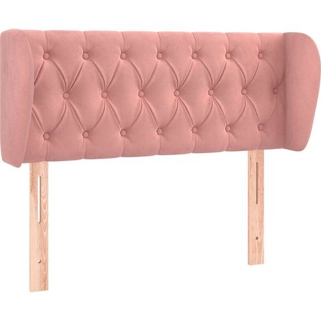 Maison Exclusive - Cabecero de terciopelo rosa 93x23x78/88 cm (1/5)