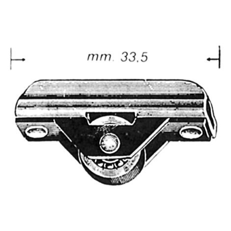OMGE 451 CARRELLO A 1 RUOTA P/CRISTALLO- 100,0 pz
