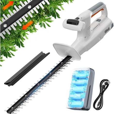 20V Heckenschere Akku, Hedge Trimmer mit einem 2,0 Ah Akku. ergonomischer Griff, 45CM Messerlänge für leichte Trimmarbeiten, 1.7kg leicht Gewicht Litheli (1/5)