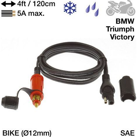 ACCESSOIRE FICHE MOTO DIN TECMATE OPTIMATE O9 SAE79
