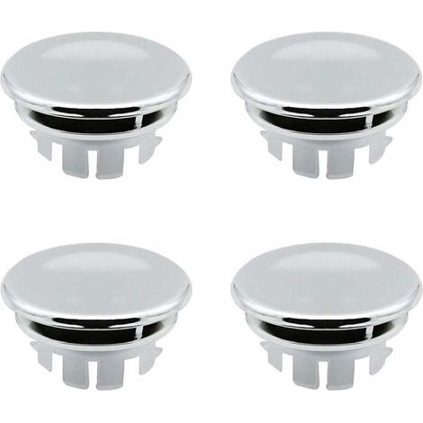 4 anneaux de trop-plein pour évier - Chrome - pour maison, évier, salle de bain, cuisine - Argent (1/5)