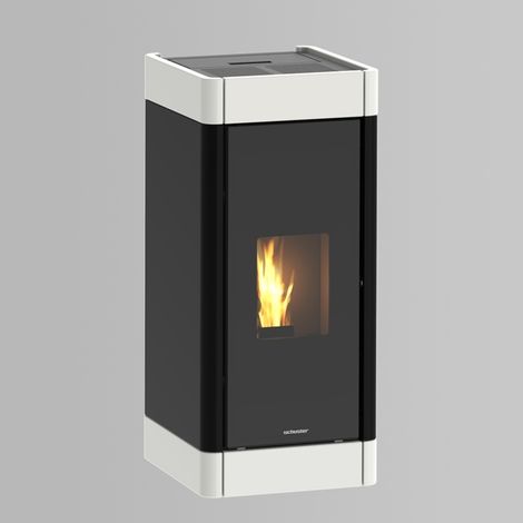 Estufa de Pellets 8 kW CLEA Blanca hasta 72 m² (1/5)