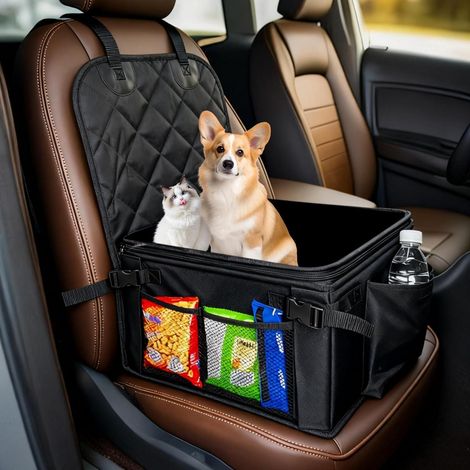 Hundeautositz extra stabil, wasserdicht, mit Sicherheitsgurten und Aufbewahrungstasche (1/5)