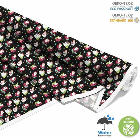TESSUTI DECORATIVI PER ESTERNI OXFORD - Motivo Babbo Natale e pupazzi di neve 2 I DX551 (1/5)