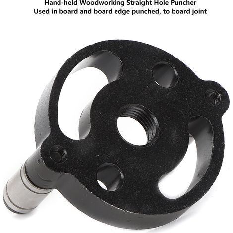 Kit de perçage droit pour bois en alliage d'aluminium, outil manuel de perforation et forage, noir, lot de 4 pièces, type A1 (1/5)