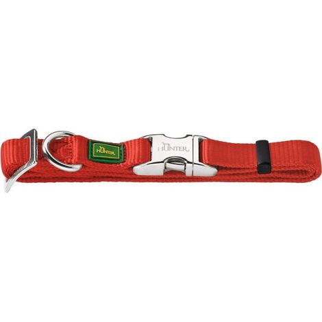 Collier pour Chien Hunter Alu-Strong Rouge Taille S (30-45 cm)