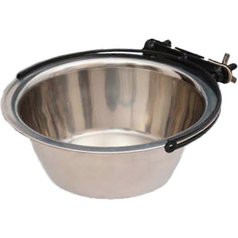 Gamelle suspendue fixe en acier inoxydable pour chien, anti-basculement (1/4)