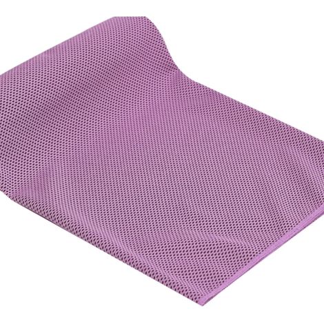 Serviette rafraîchissante rose, résistante aux couleurs, légère, douce et respirante, idéale pour le yoga, le sport, la course à pied, la salle de sport et le fitness. Dimensions : 30 x 80 cm. (1/5)