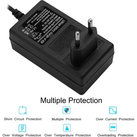 42V 1A Netzadapter für Elektroroller und Segways - Universalladegerät 100-240V (EU-Stecker) (1/5)