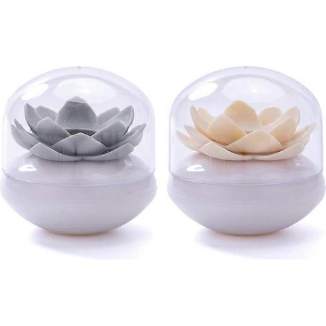Porte-coton-tiges Lotus, porte-cure-dents, seau de rangement (1/5)