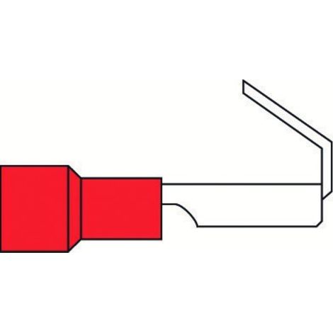 Capicorda Electraline m/f 6,35mm 10pz rosso (1/2)