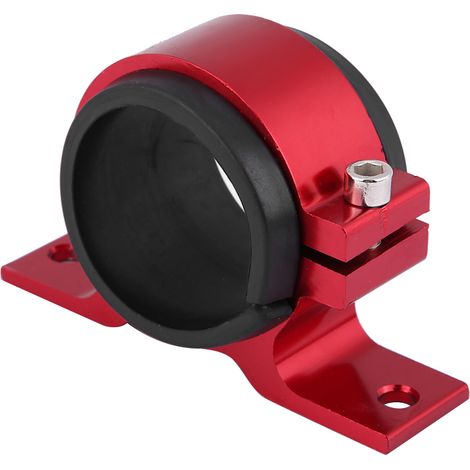 Support de fixation pompe à carburant en alliage d'aluminium 50mm, collier simple pour filtre, berceau rouge pour auto (1/5)