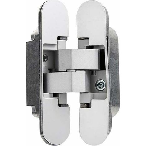 Charnière Invisible pour Portes Lourdes - Lot de 2 (Charge 40 kg, Ouverture 180º)