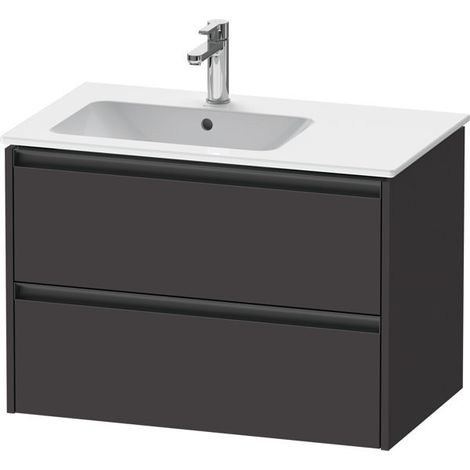 Duravit Ketho.2 Waschtischunterbau wandhängend, 2 Schubkästen, (1/2)