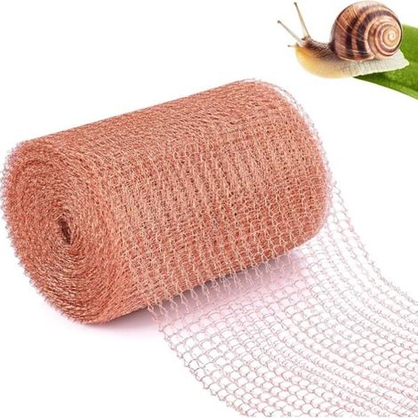 Ruban de cuivre anti-limaces et escargots, double couche, 12 m x 12,7 cm, barrière répulsive aussi contre les souris. (1/5)