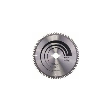 Lama circolare Optiline Wood Ø 30 mm - 250 x 30 x 3,2 mm, 80 - 2 608 640 660