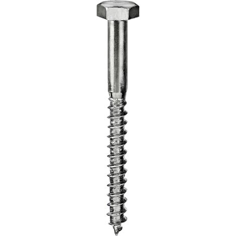 Tirafondi testa esagonale 6 x 40 - 75 pz.